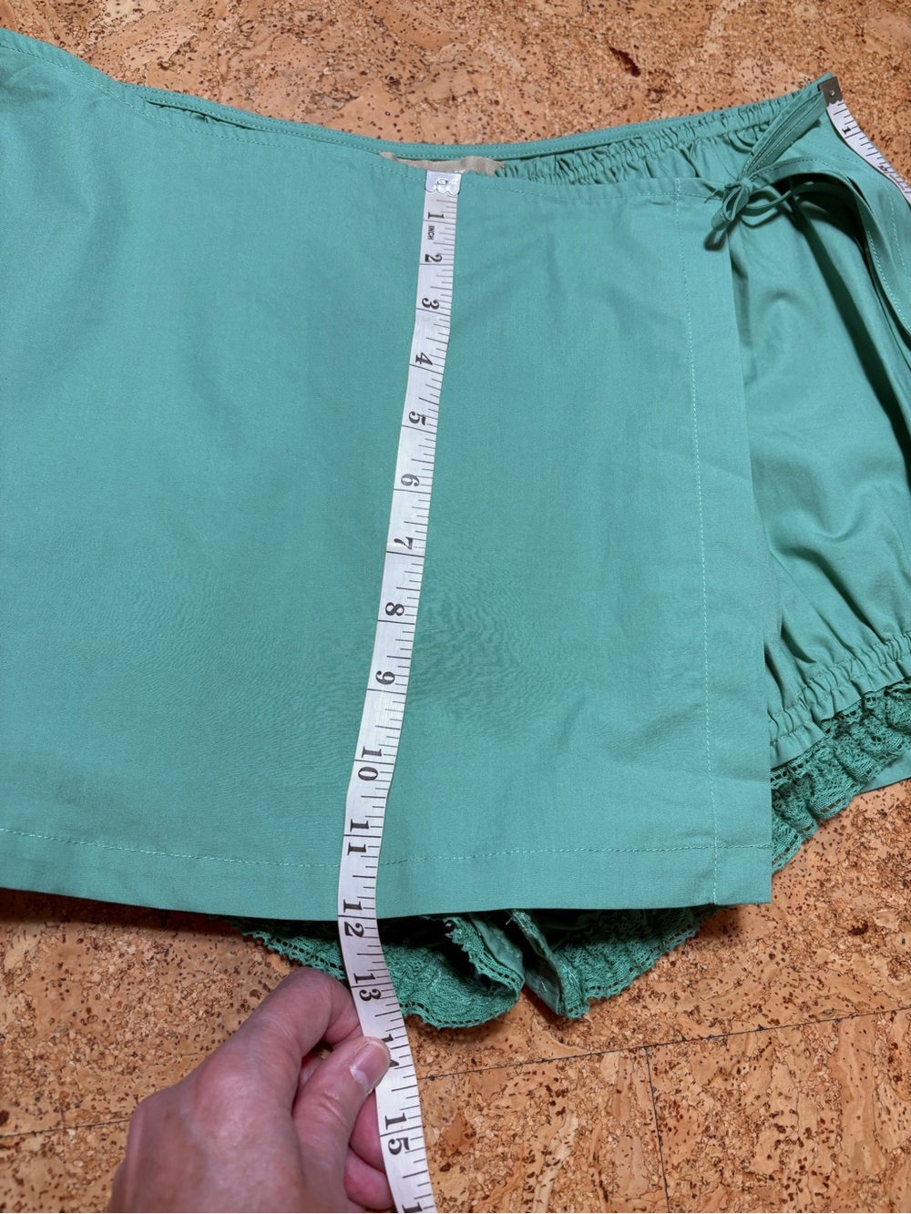 Free People Free-Est 100% Cotton Cherie Skort NWT Pastel Grass Sz M - Picture 11 of 13